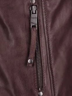 Maze Damen Lederjacke in braun