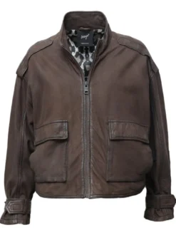Maze Damen Lederjacke in braun