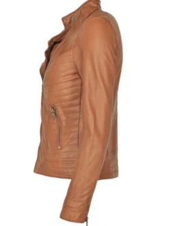 Maze Damen Lederjacke in cognac
