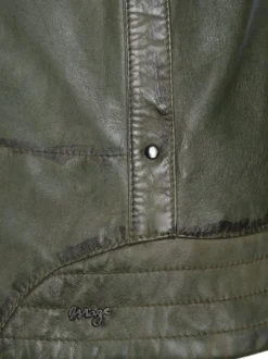 Maze Damen Lederjacke in grün