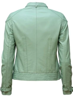 Maze Damen Lederjacke in mint