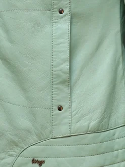 Maze Damen Lederjacke in mint
