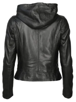 Maze Damen Lederjacke in schwarz