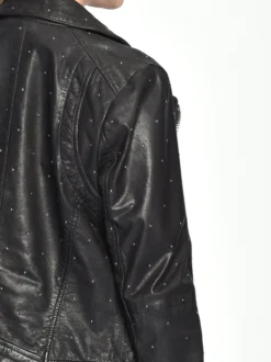 Maze Damen Lederjacke in schwarz
