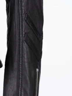 Maze Damen Lederjacke in schwarz