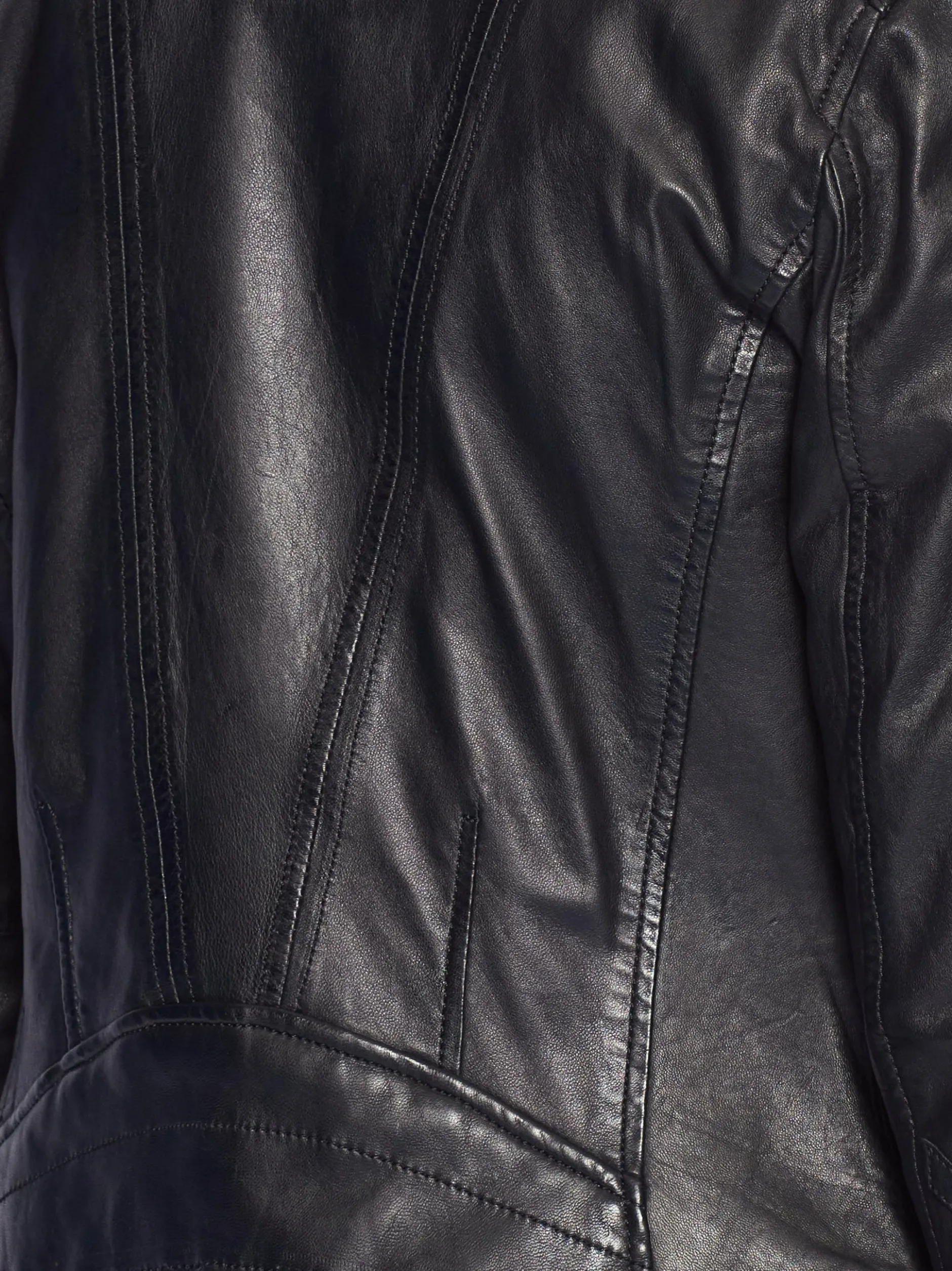 Maze Damen Lederjacke in schwarz