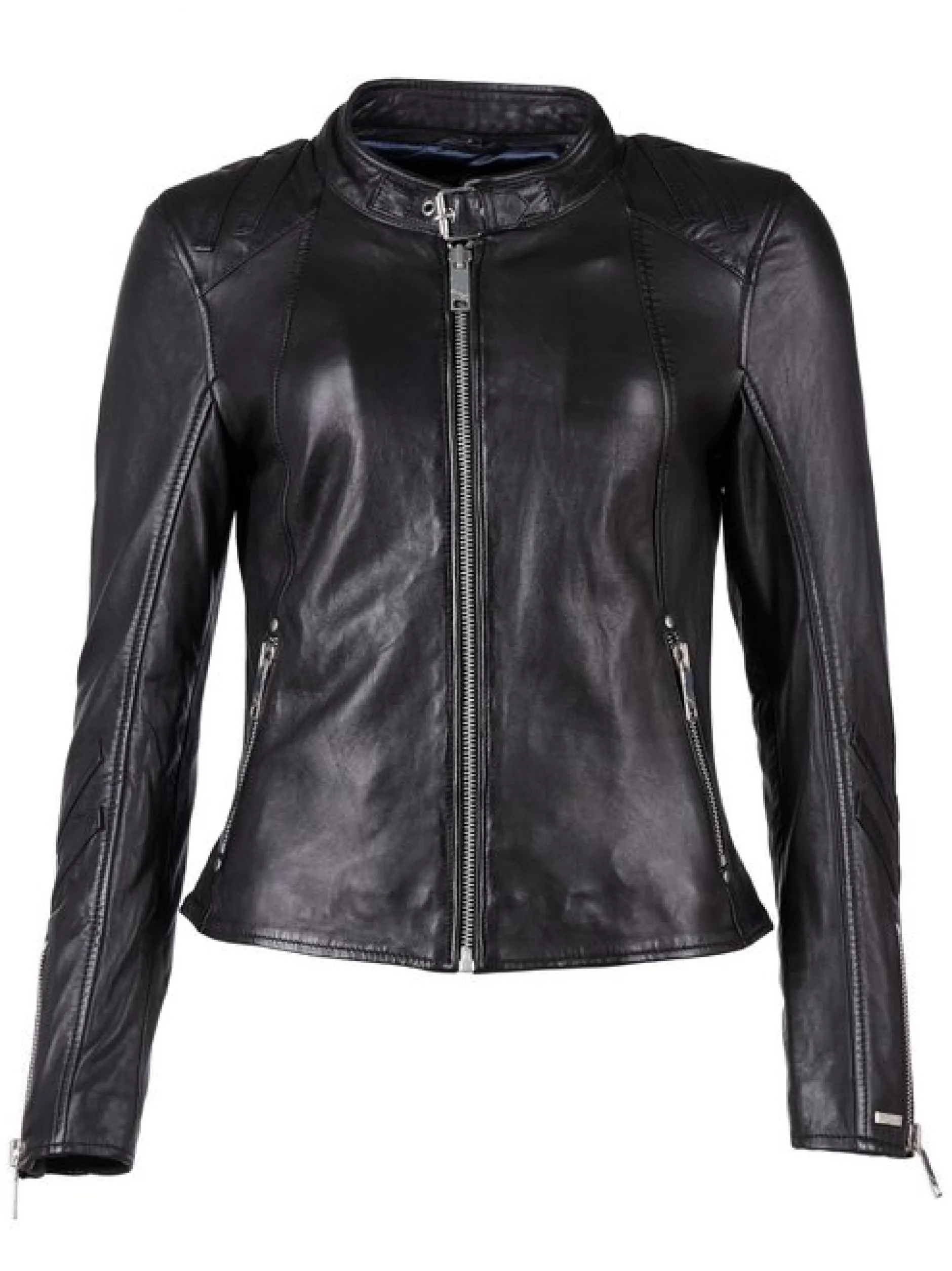 Maze Damen Lederjacke in schwarz
