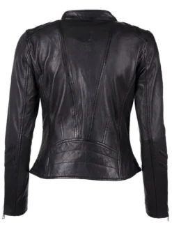 Maze Damen Lederjacke in schwarz