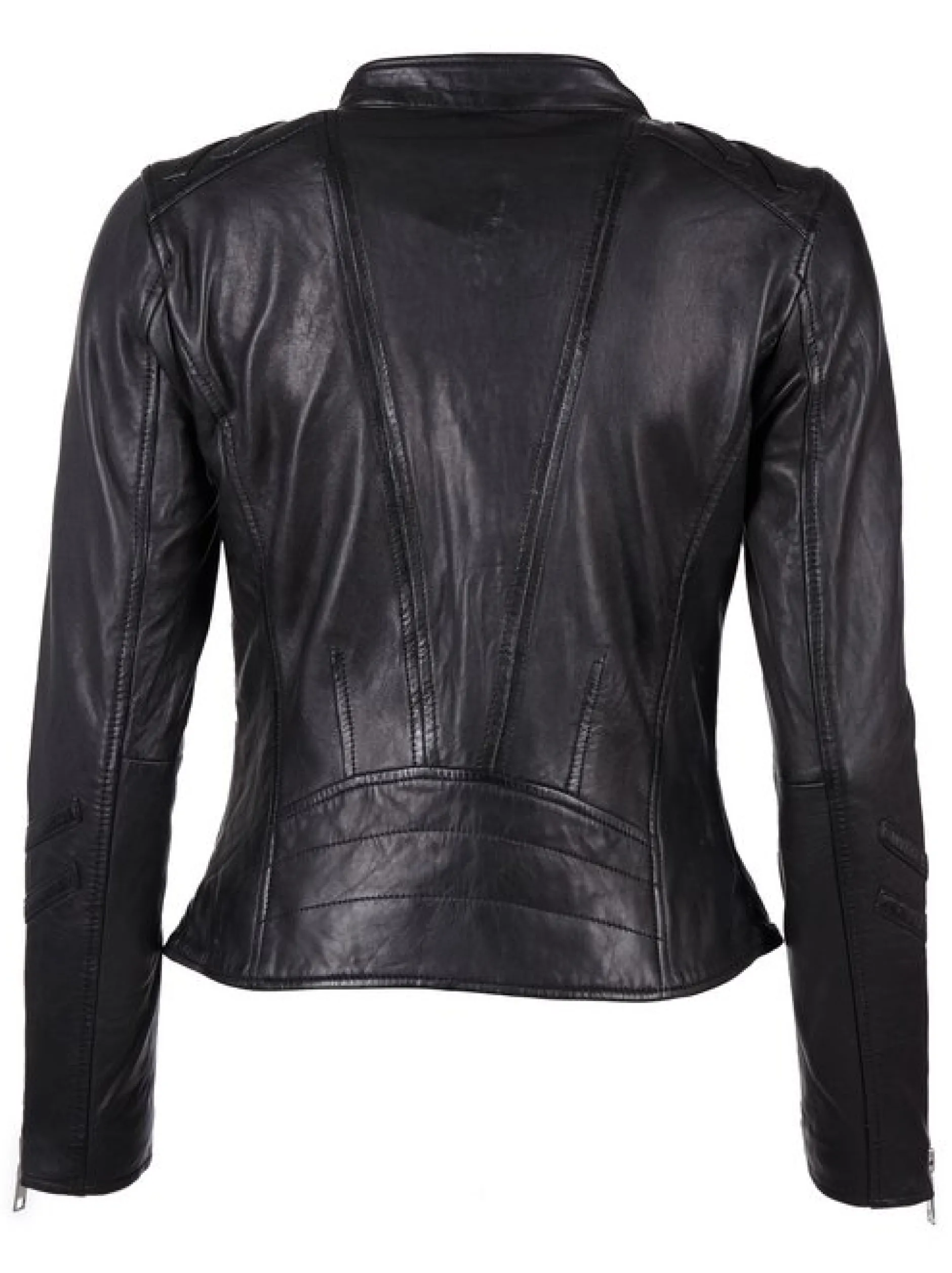 Maze Damen Lederjacke in schwarz