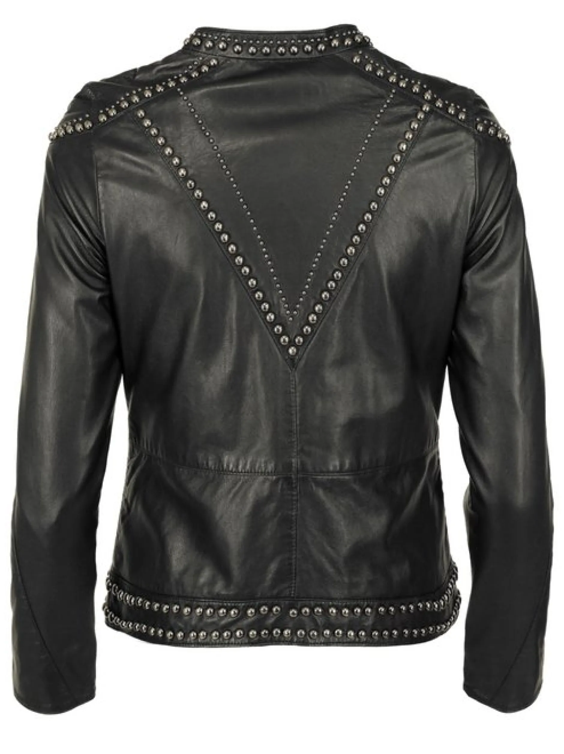 Maze Damen Lederjacke in schwarz