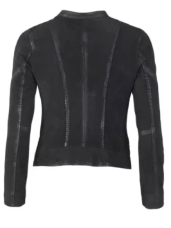Maze Damen Lederjacke in schwarz