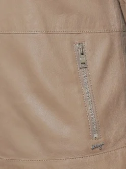 Maze Damen Lederjacke in taupe