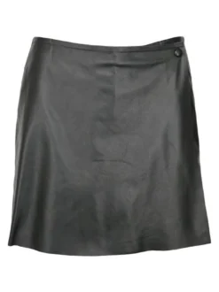 Maze Damen Lederskirt in schwarz