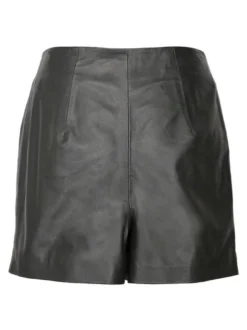 Maze Damen Lederskirt in schwarz