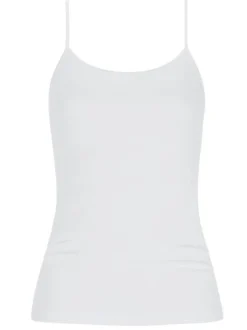 Mey Damen Spaghetti Top - Emotion in weiß