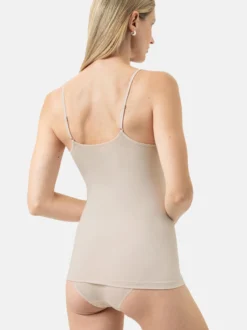 Mey Damen Spaghettitops im 3er-Pack in beige