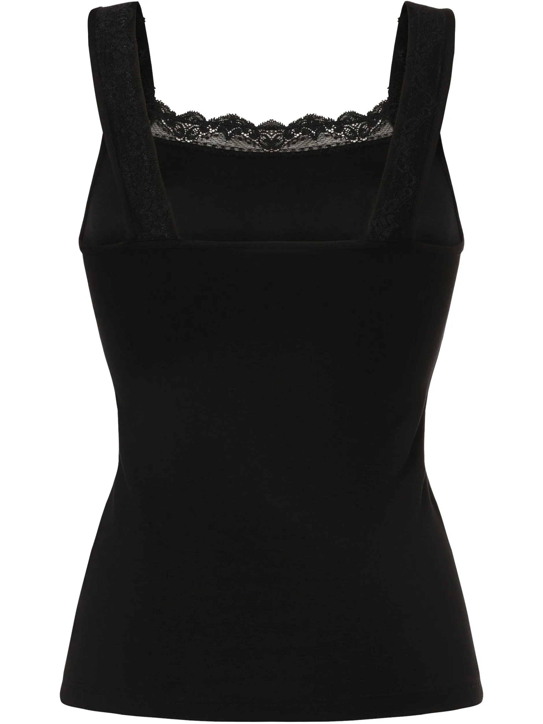 Mey Damen Top in schwarz - Ausschnitt: Karree