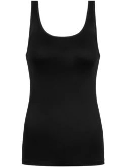 Mey Damen Unterhemd - 2er Pack Pure Sense in schwarz