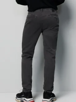MEYER Herren Chino-Hose - M5 FIT in grau - Länge: lang