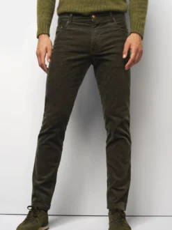 MEYER Herren Chinohose - M5 Five Pocket in grün