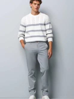 MEYER Herren Chino - M5 Chino in grau - Länge: lang