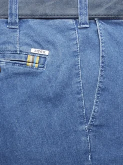MEYER Herren Jeanshose - Oslo in hellblau - Länge: lang
