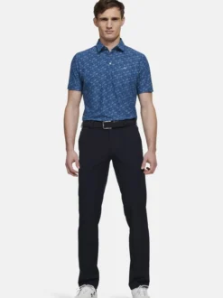 MEYER Herren Polo - Phil in blau - Ärmel: kurzarm