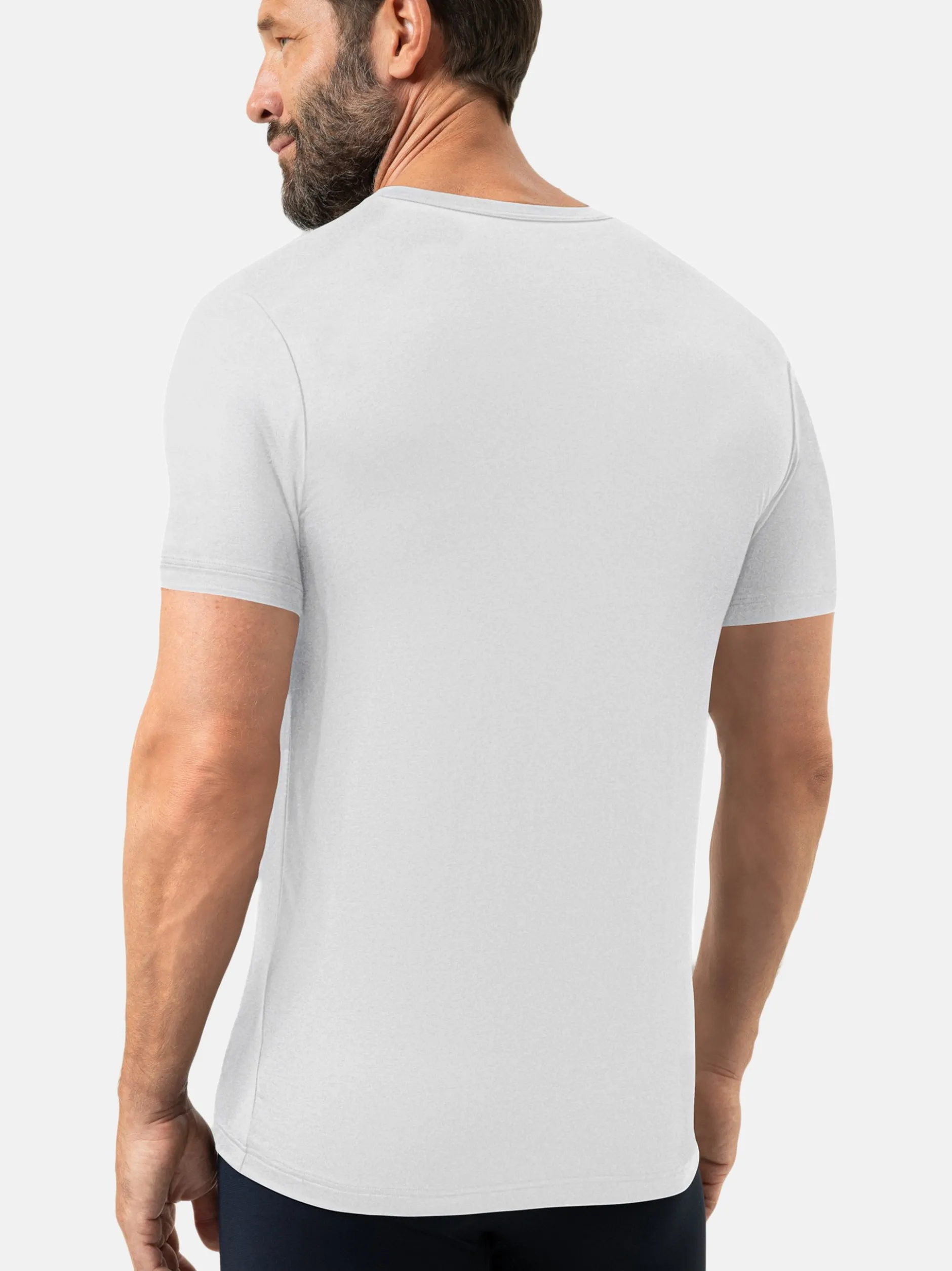 Mey Herren Unterziehshirt im 2er-Pack in weiß