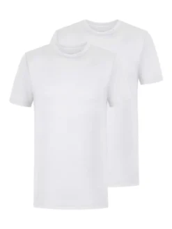 Mey Herren Unterziehshirt im 2er-Pack in weiß