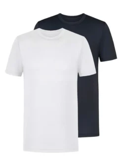 Mey Herren Unterziehshirt im 2er-Pack in mehrfarbig