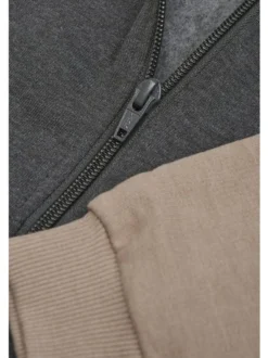 Minymo Jungen Kapuzensweatjacke - MISweat in braun