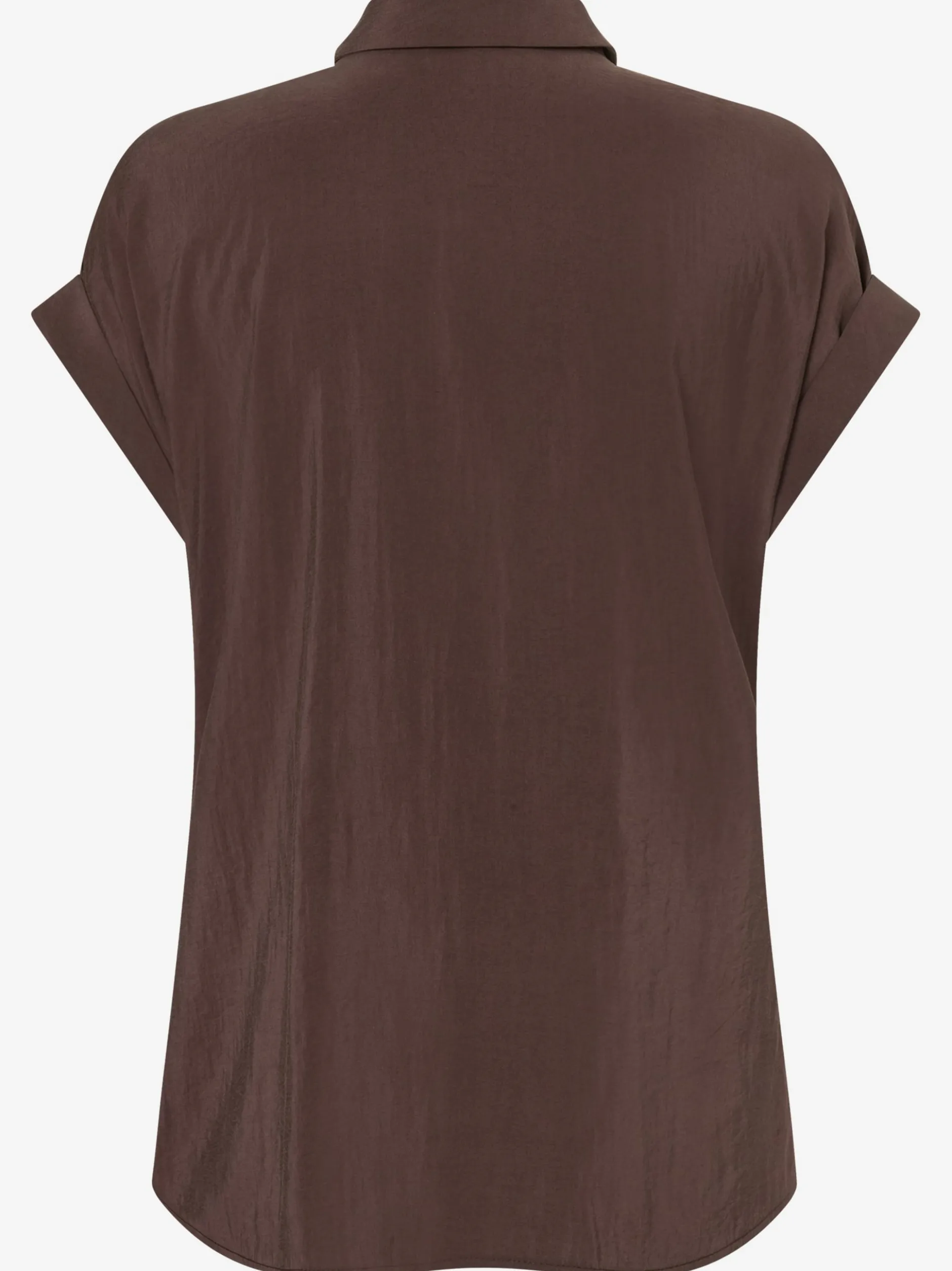 More & More Damen Bluse in schoko - Ärmel: extra kurz