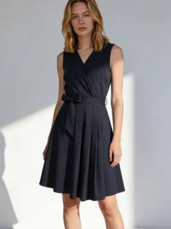 More & More Damen Kleid in marine - Ärmel: ohne Arm