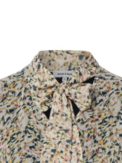 More & More Damen Schluppenbluse in ecru taupe