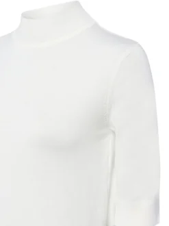 More & More Damen Strickshirt in ecru - Ärmel: Halbarm