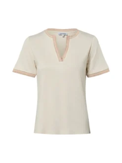 More & More Damen T-Shirt in beige - Ärmel: kurzarm
