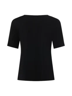 More & More Damen T-Shirt in schwarz - Ärmel: kurzarm