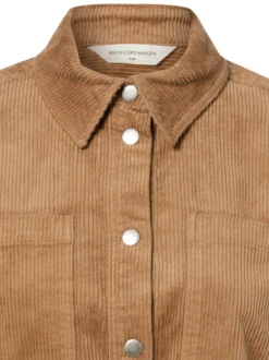 Msch Copenhagen Damen Cordbluse - MSCHArcelle in camel