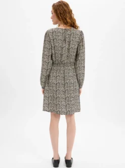 Msch Copenhagen Damen Kleid - MSCHCielo Amabella in ecru schwarz