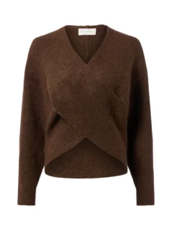 Msch Copenhagen Damen Pullover mit Alpaka-Anteil - MSCHZinelle in schoko