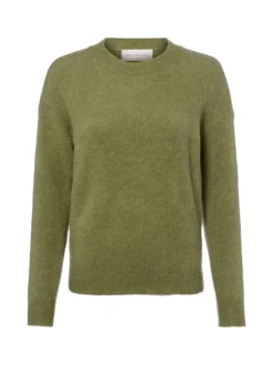 Msch Copenhagen Damen Strickpullover mit Alpakaateil - MSCHFestina Hope in oliv