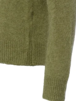 Msch Copenhagen Damen Strickpullover mit Alpakaateil - MSCHFestina Hope in oliv