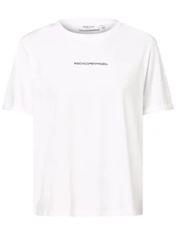 Msch Copenhagen Damen T-Shirt - MSCHTerina in weiß