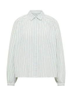 Mustang Damen Bluse in weiß - Ärmel: langarm