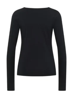 Mustang Damen Langarmshirt in schwarz - Ärmel: langarm