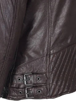 Mustang Damen Lederjacke in kastanie