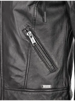 Mustang Damen Lederjacke in schwarz