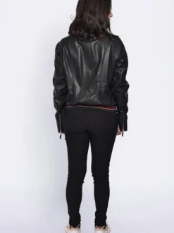 Mustang Damen Lederjacke in schwarz