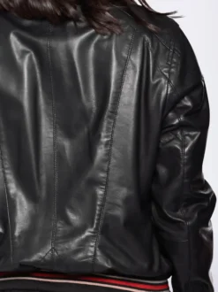 Mustang Damen Lederjacke in schwarz