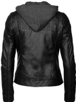 Mustang Damen Lederjacke in schwarz